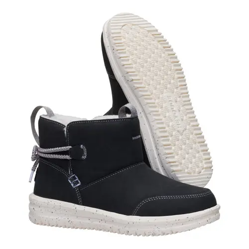 HEYDUDES Camden Bow Boot Youth Cozy – Black online