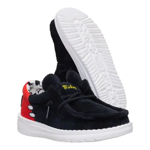 HEYDUDES Disney Mickey Mouse Wally Toddler – Black/Red online