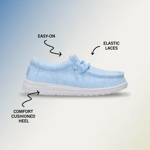 HEYDUDES Wally Toddler Stretch Jersey – Light Grey online