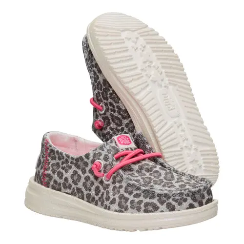 HEYDUDES Wendy Toddler Luxe Leo – Natural/Black online