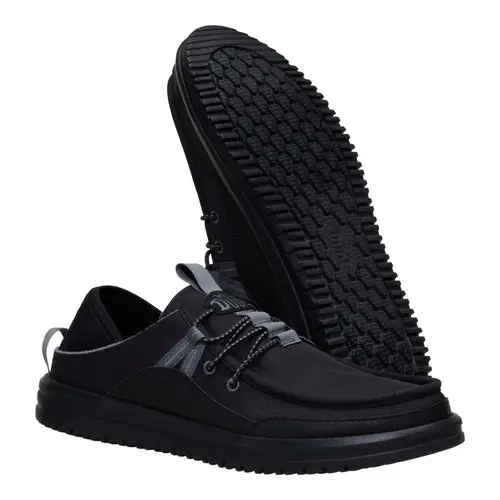HEYDUDES Bradley Blipper Nylon – Black / Black Oyster online