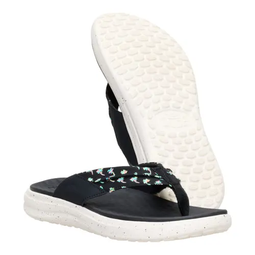 HEYDUDES Finn Flip – Black / Egret online