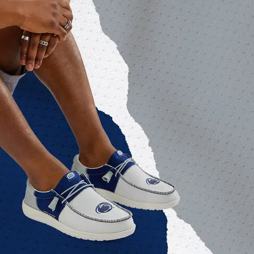 HEYDUDES Men's Wally Tri Penn State – Penn State Navy / Grey online