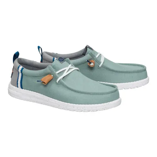 HEYDUDES Wally Craft Linen – Iceberg Green / Moon Grey online