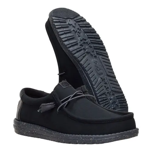HEYDUDES Wally Hex – Black / Black online
