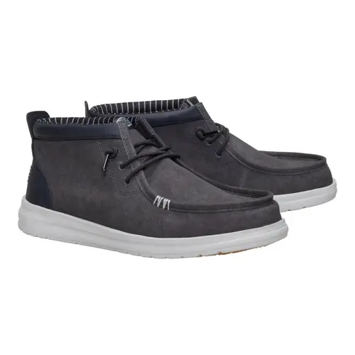 HEYDUDES Wally Mid Gripr Vin Classic – Black Oyster / Black online