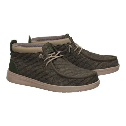 HEYDUDES Wally Mid Gripr Washed Quilt – Major Brown / Multi online