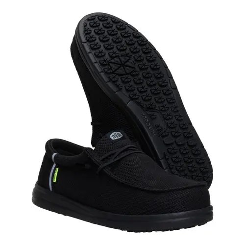 HEYDUDES Wally Work Comp Toe Wide – Black / Black online