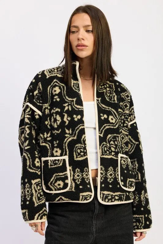 Paisley Sherpa Jacket