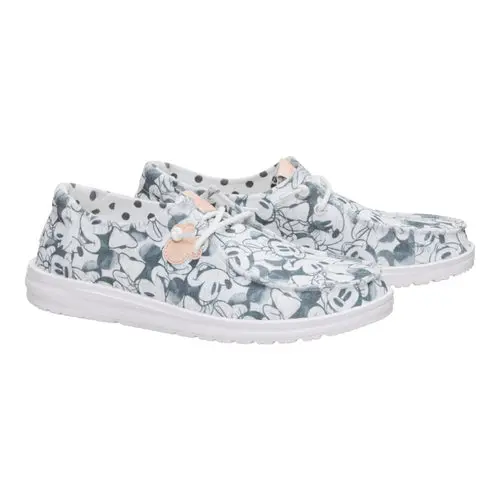 HEYDUDES Disney Minnie Mouse Print Wendy – Grey/Multi online