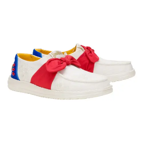 HEYDUDES Wendy Bow Snow White – White/Blue/Red online