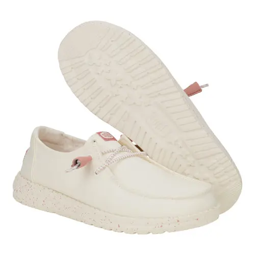 HEYDUDES Wendy Canvas Mono – Egret online