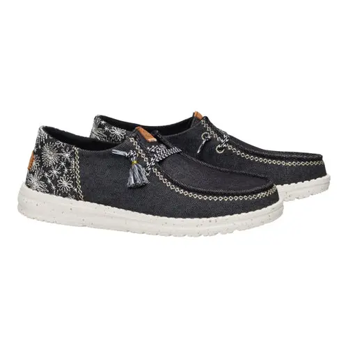 HEYDUDES Wendy Funk Embroidered Floral – Black online