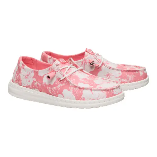 HEYDUDES Wendy Hawaiian – Coral/White online