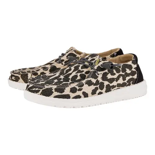 HEYDUDES Wendy Leopard Sparkle Wide – Leopard Tan online