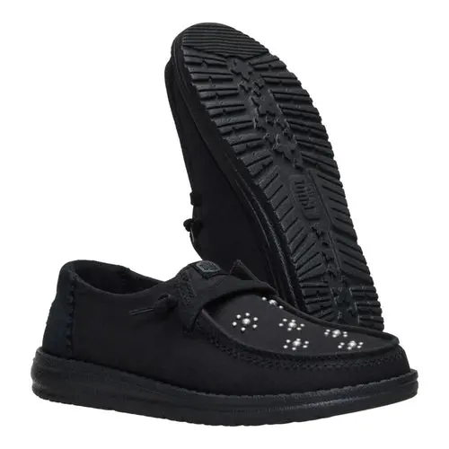 HEYDUDES Wendy Star Stud – Black/Black online