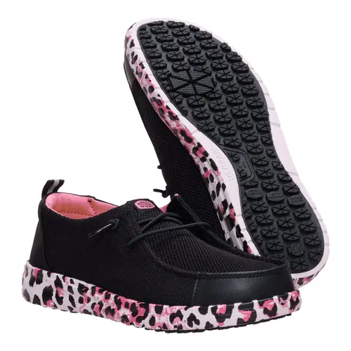 HEYDUDES Wendy Work CE Leopard – Black/Pink Leopard online
